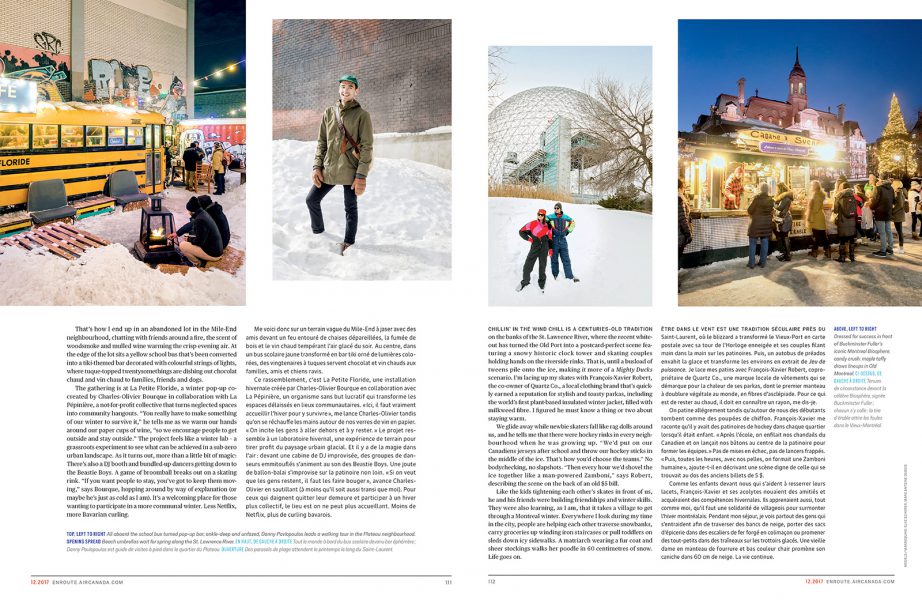Enroute Magazine, Winter in Montreal